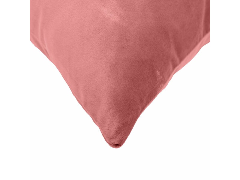  Lot de 12 coussins avec oreiller, coussins décoratifs heerlen rose velours cf50143  - Conforama D