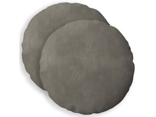 Lot de 2 coussins avec oreiller, coussins décoratifs heerlen gris clair velours cf50473