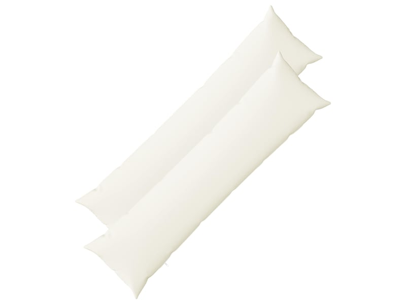  Lot de 2 coussins avec oreiller, coussins décoratifs heerlen blanc tissu cf50165  - Conforama B