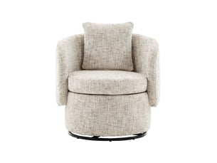 Fauteuil fixe pivotant  WISHDOR  Tissu beige vendu A l'unité