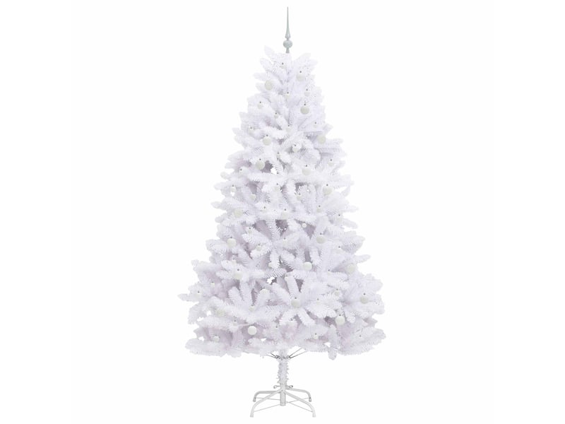  Sapin de noël, arbre de noël artificiel à branches articulées blanc 240 cm shl7376  - Conforama D