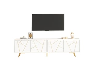 Meuble tv coloris blanc 190 cm CHICFURN  