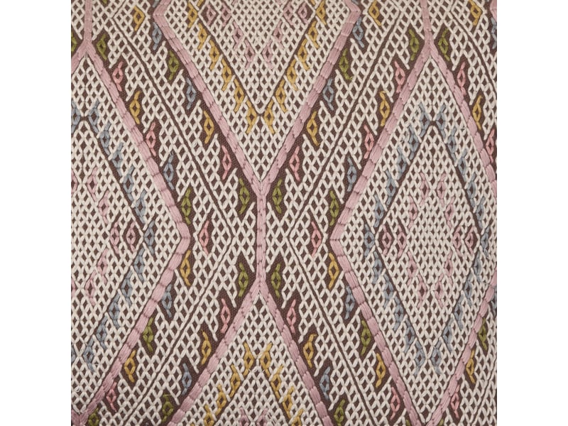  Housse de coussin en coton et broderie graphique  kalimi 26435 - Conforama D