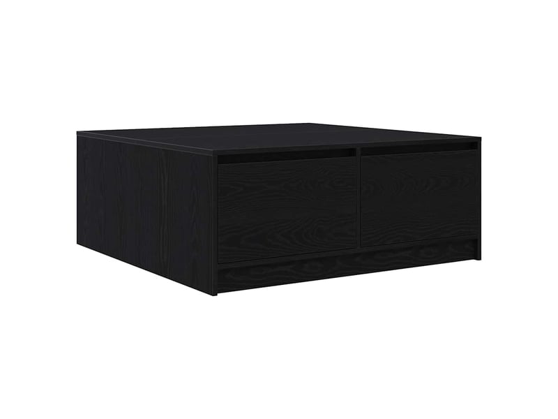  Table basse | table d'appoint salon avec tiroirs chêne noir 100x100x40 cm  - Conforama A