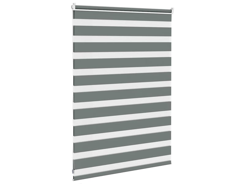 Store zèbre, store de fenêtre gris foncé largeur du tissu 110,9 cm polyester cf48550 - Conforama D