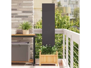 Vidaxl écran de confidentialité de jardin fretwork noir 32 x 140 cm