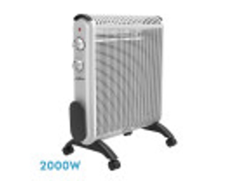  Fabrilamp condor radiateur mica 2000 w 2 éléments blanc et gris 226822028 - Conforama B