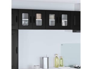 Meuble mural de cuisine | armoire de cuisine noir 60x31x40cm shl9661