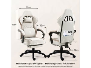Chaise de bureau <strong></strong> <strong></strong> avec assise réglable en hauteur