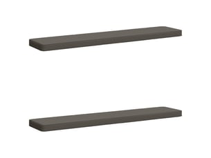 Lot de 2 coussins de banc, coussins d'assise vught 100 % polyester gris cf58474