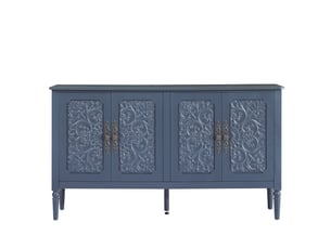 Buffet 4 porte(s)  0 tiroir(s) HAUSS SPOLE  - 160 cm coloris bleu 