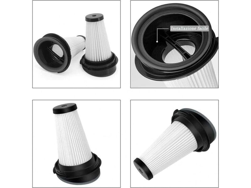 Enowelir lot de 4 filtres de rechange pour rowenta x-pert 3.60 x-pert 160 rh72xxx rh6921wo rh6933wo rh6971wo aspirateur balai rh6974wo - Conforama B