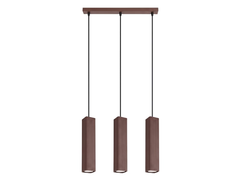  Suspension rayo 3l brune aluminium moderne 98x45x6cm SL.3240 - Conforama A