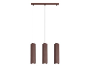 Suspension rayo 3l brune aluminium moderne 98x45x6cm