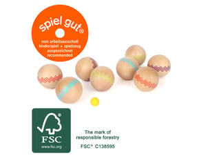 Jeu de boules en bois active
