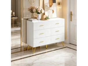 Commode 6 tiroir(s) <strong>MAISENTIEL</strong> <strong></strong> coloris blanc largeur 100 cm