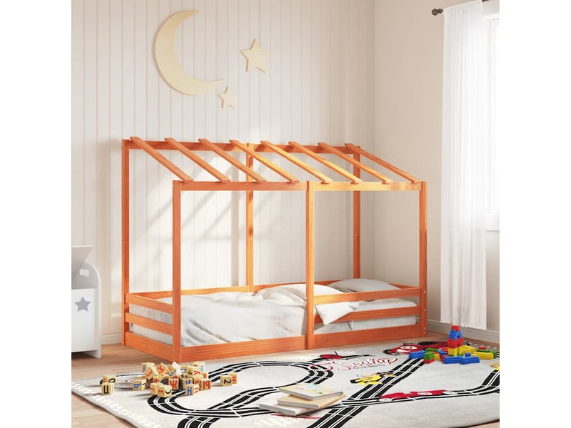  Lit pour enfants - lit jeune sans matelas  marron 90x190 cm pin massif  - Conforama B
