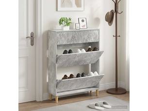 Meuble à chaussures 3 paire(s)  <strong></strong>  <strong></strong> coloris gris