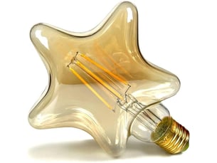 Ampoules led ampoule vintage 4w led filament edison ampoule spécialité ampoule décorative 220 240v e27 (étoile)