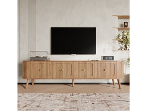 Meuble tv coloris bois clair 180 cm MAISENTIEL