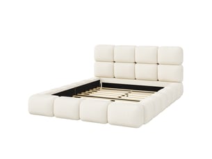 Lit simple 180x200 cm Morn Vibe coloris blanc