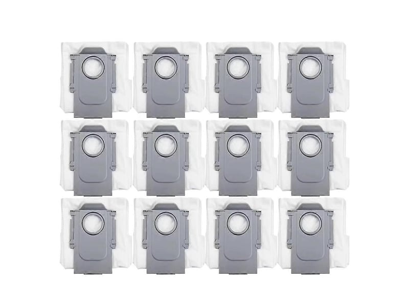 12 pack dust bags for roborock s7 maxv ultra s7 pro ultra robot vacuum, 3.6 l large capacity disposable replacement bag - Conforama A