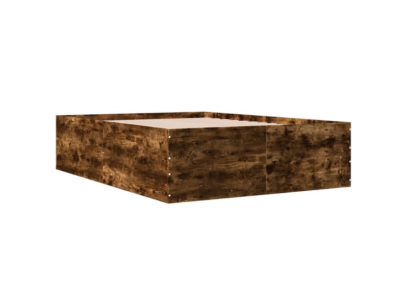  Lit double- lit adulte -  cadre de lit sans matelas chêne fumé 120x190 cm  - Conforama B