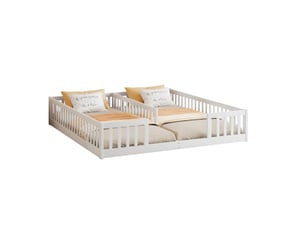 Lit 2 places 2x90x200 cm WISHDOR coloris blanc