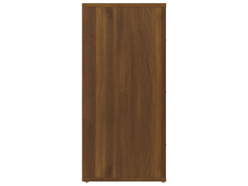  Buffet - bahut - meuble de rangement chêne marron 40x33x70 cm bois d'ingénierie  - Conforama E