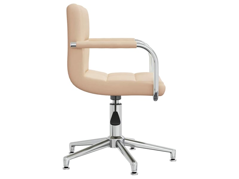  Chaise de salle à manger, chaise pivotante crème tissu cf28711  - Conforama C