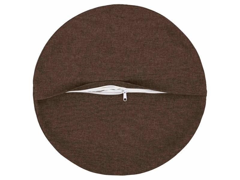  Lot de 6 coussins avec oreiller, coussins décoratifs heerlen marron tissu cf50724  - Conforama C