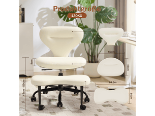Chaise de bureau <strong></strong> <strong></strong> avec assise réglable en hauteur