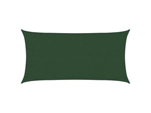 Voile d'ombrage - voile d'ombre - voile parasol 160 gm² vert foncé 3x6 m pehd