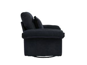 Fauteuil relax manuel  <strong></strong> Tissu noir