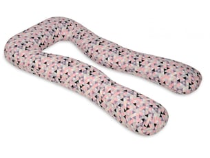 Coussin d'accouchement d'allaitement usages multiples triangles roses
