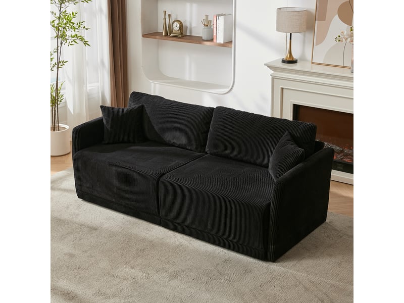 Canapé convertible, canapé-lit, pliable, design moderne, en tissu, mobilier pour espace de vie, pour salon et séjour - Conforama E