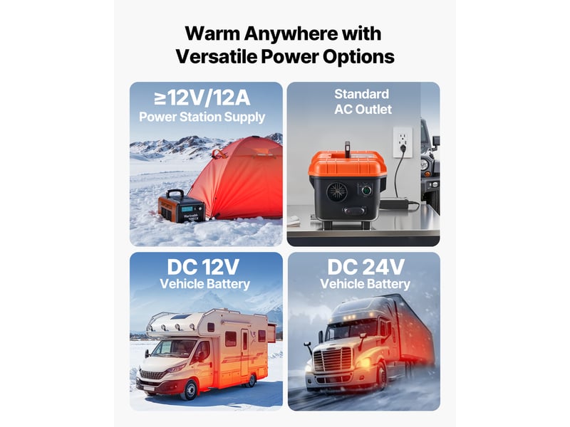  Vevor chauffage diesel 8 kw 4 l - réchauffeur de stationnement 12 v24 v et 220 v pour camping-car et camion XMZ-TB30 - Conforama E