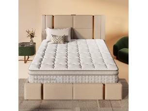 Matelas 140x190 cm <strong>COVREO </strong>  <strong></strong> Ressorts ensachés + mousse soutien Medium épaisseur 25 cm