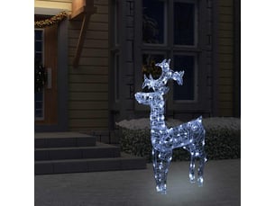 Renne de décoration de noël 90 led 60x16x100 cm acrylique
