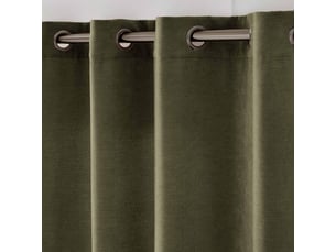 Rideau en velours chenille cosi 140x260cm kaki