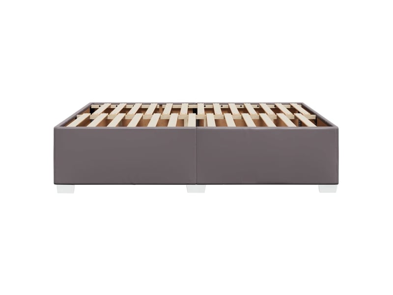  Lit double- lit adulte -  cadre de lit sans matelas gris 140x200 cm similicuir  - Conforama D