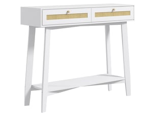 Console 2 tiroir(s)  coloris blanc <strong></strong> <strong></strong>