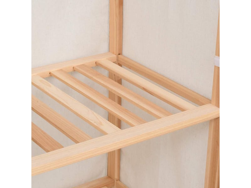  Garde-robe chambre, armoire de rangement à 3 niveaux 79x40x170 cm  - Conforama D