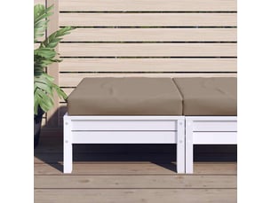 Coussin de palette, coussin de chaise, coussin de canapé taupe 60x60x6 cm tissu oxford cf55466