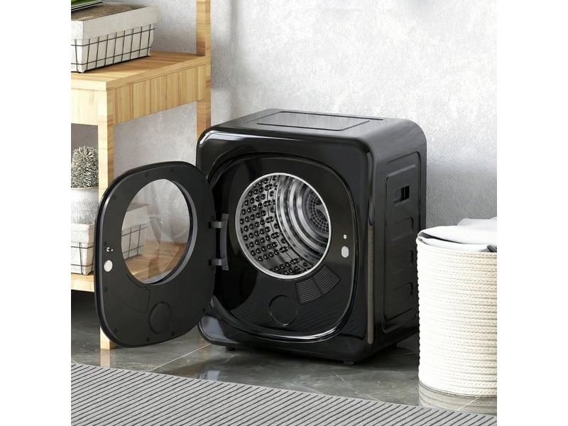 Sèche-linge à pompe à chaleur 48 x 43 x 57 cm noir en plastique, capacité 4 kg et 5 modes de séchage - Conforama B
