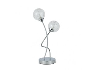 Lampe à poser fabrilamp rio de janeiro g9 coloris chromé 45 x 24 x 14 cm