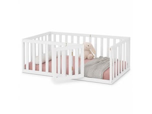 Lit simple 90x200 cm STILVORA coloris blanc