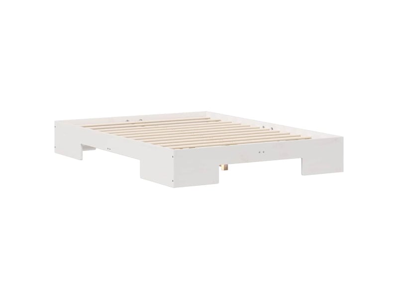  Lit double- lit adulte -  cadre de lit blanc 120 x 200 cm  - Conforama C