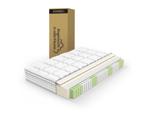 Matelas 160x200 cm <strong>MEULVA</strong>  <strong></strong> Ressorts ensachés + mousse soutien Medium épaisseur 25 cm