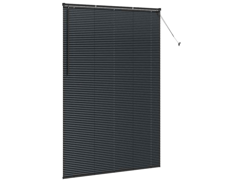  Store vénitien, store de fenêtre noir 220 x 140 cm 25 mm aluminium cf48155  - Conforama E